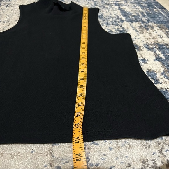 Maeve by Anthropologie Cotton Blend Black Sleeveless High-Neck Top Size Medium - Picture 7 of 7